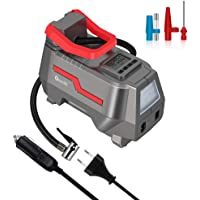 Reesibi 150PSI Compresor Aire Portatil 12V DC 220V AC Electricidad Dual- Inflador Electrico Neumaticos- Compresor Aire…